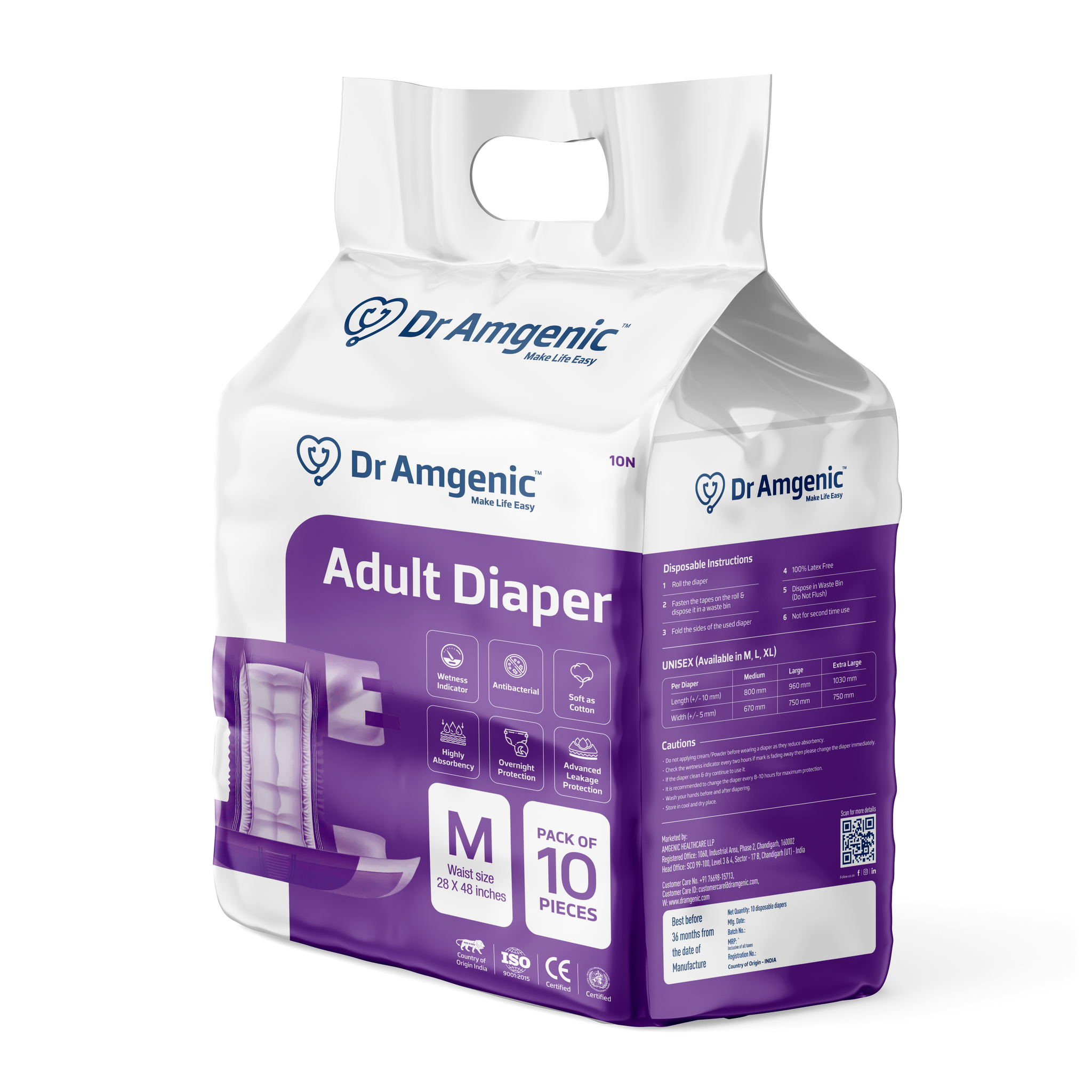 Adult Diapers- XL / L / M