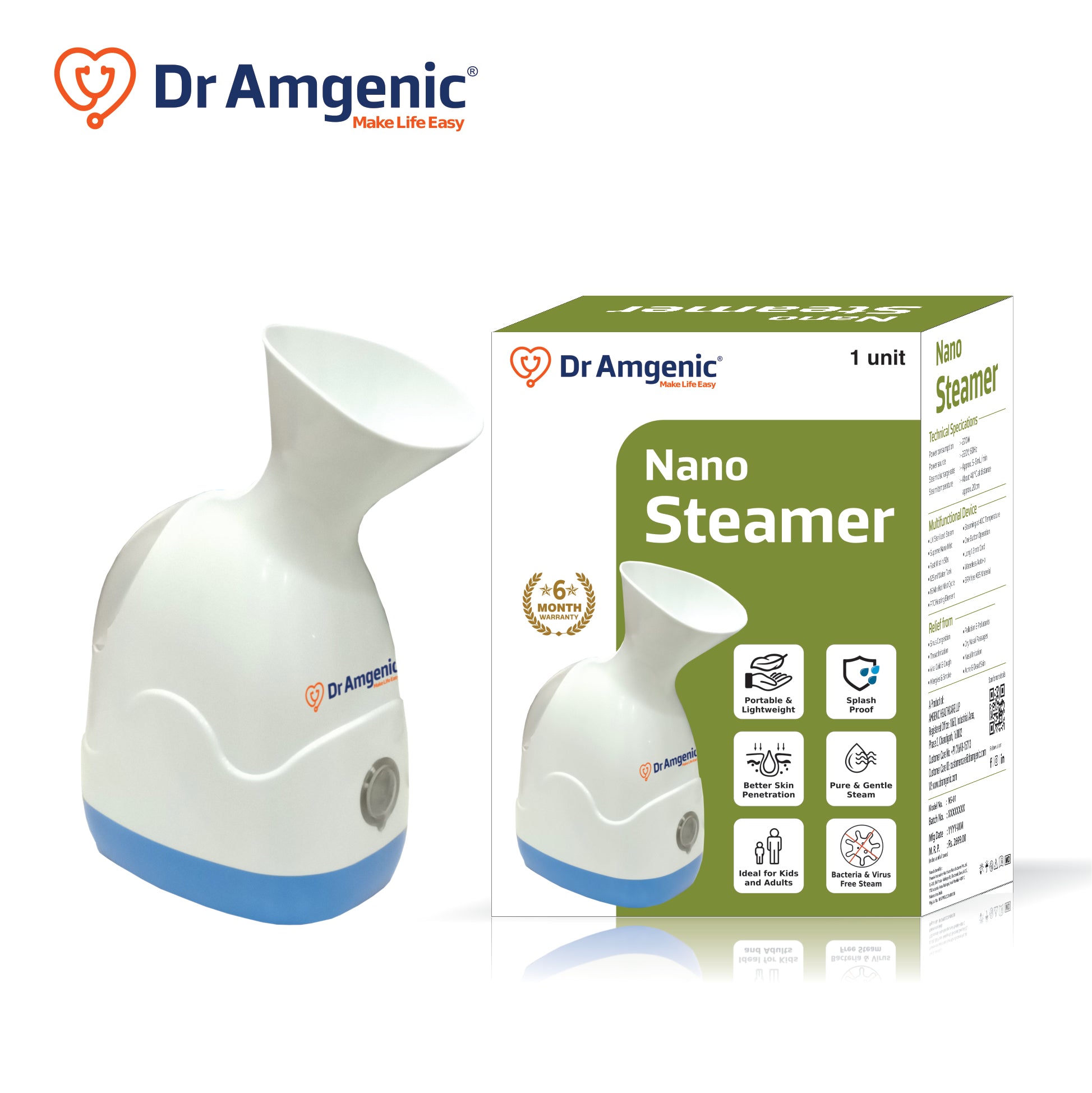 【新品未使用】Cleansing Nano Steamer Nano Ionic Facial Steamer – My Store
