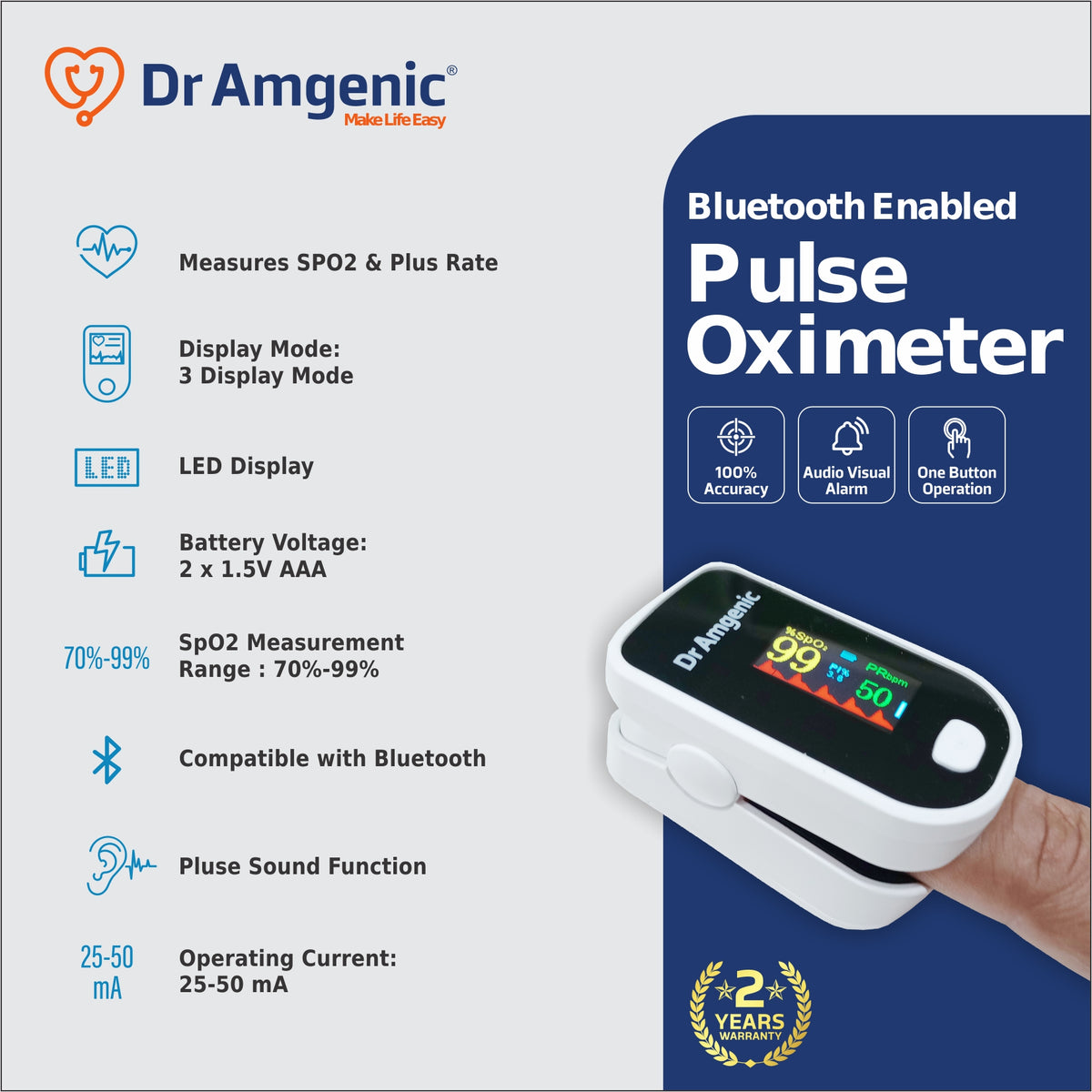Pulse Oximeter Dr Amgenic